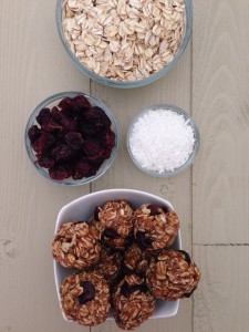 Coconut Cranberry Breakfast Bites