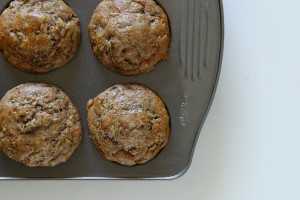 Zucchini, Banana & Flaxseed Muffins  nourishpurely.ca