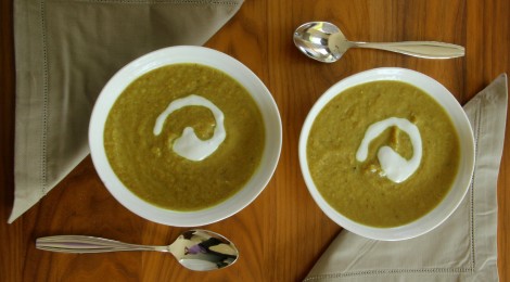 Homemade Healthy Roasted Curried Cauliflower Soup