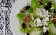 Healthy toasted walnut & cranberry salad with feta and honey-poppy seed dressing